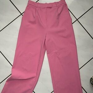 Zara pink high waisted trousers